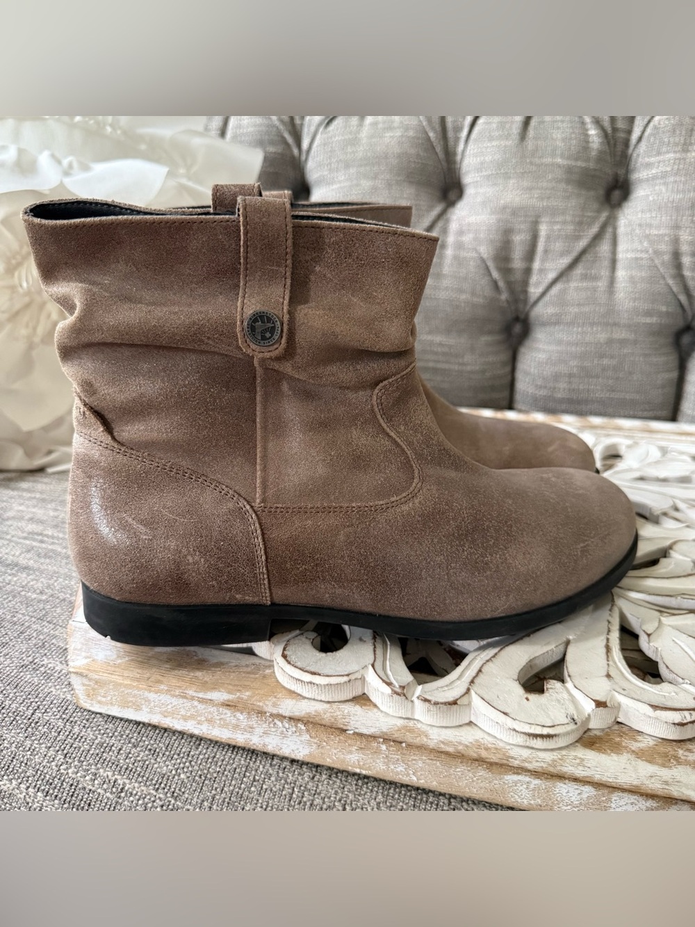 Birkenstock Suede Leather Ankle Chukka Boots Women’s 10